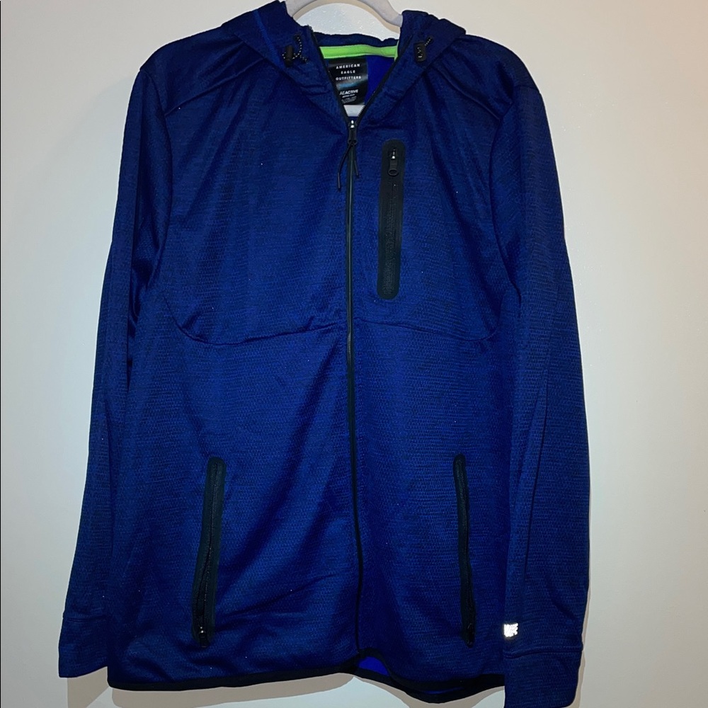 American Eagle Outfitters Men's Navy Performance Jacket
